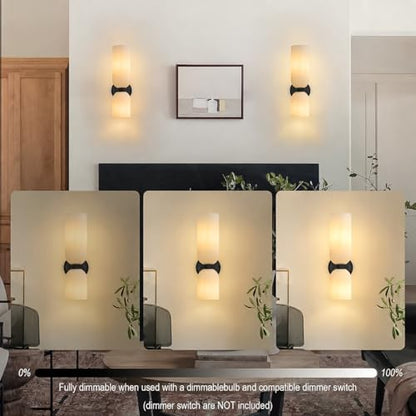 Milk Glass Bathroom Wall Sconces Set of Two