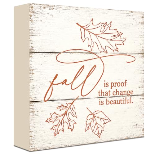 Fall Decorations for Home Wood Sign Fall Decor Shelf Decor