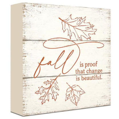 Fall Decorations for Home Wood Sign Fall Decor Shelf Decor