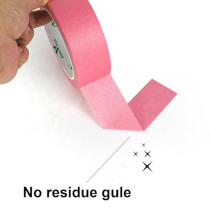 1.5 Inch Wide Masking Tape (Pink)