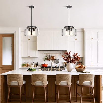 Black Glass Chandelier