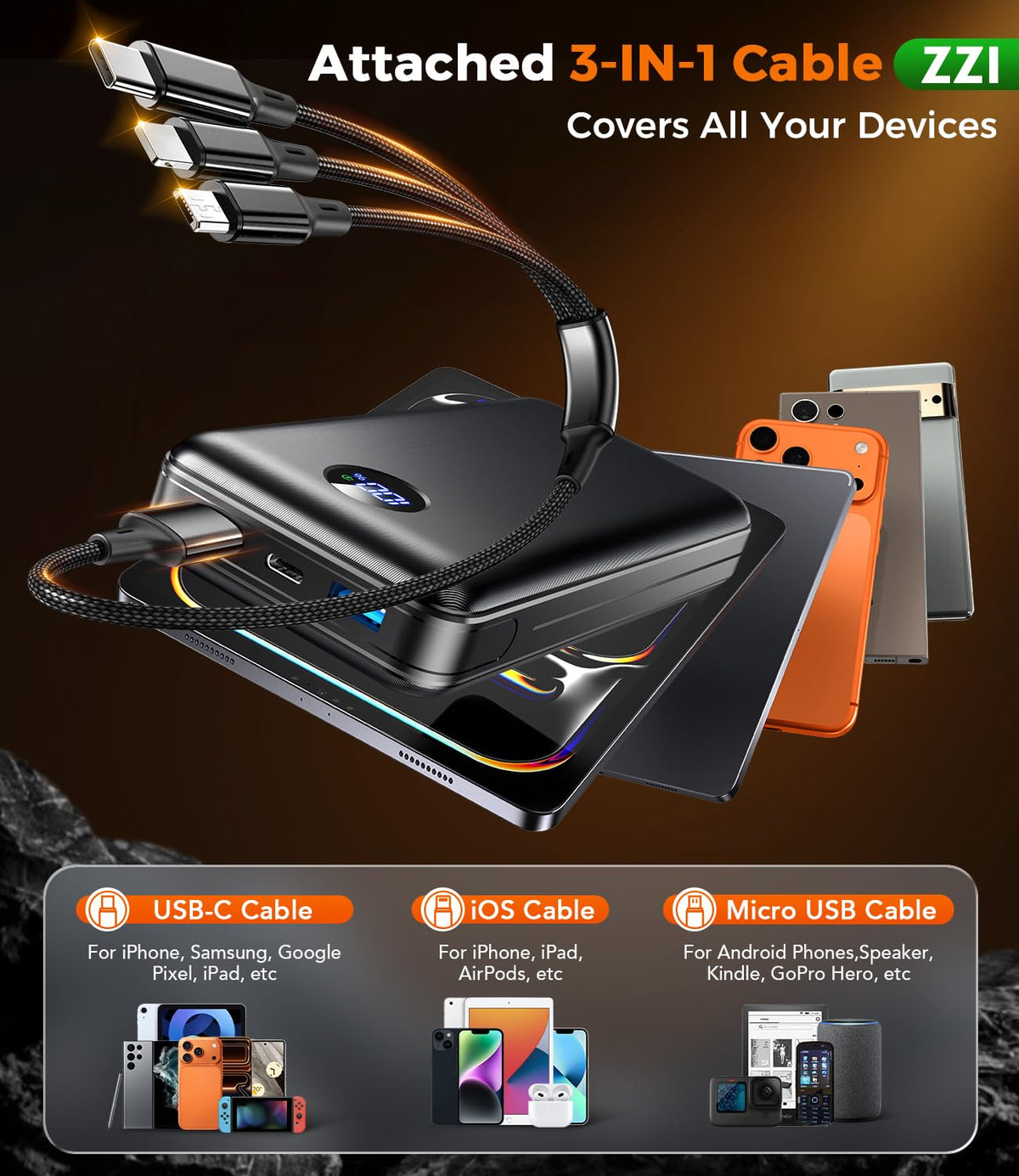 Portable Charger Power Bank 60000mAh