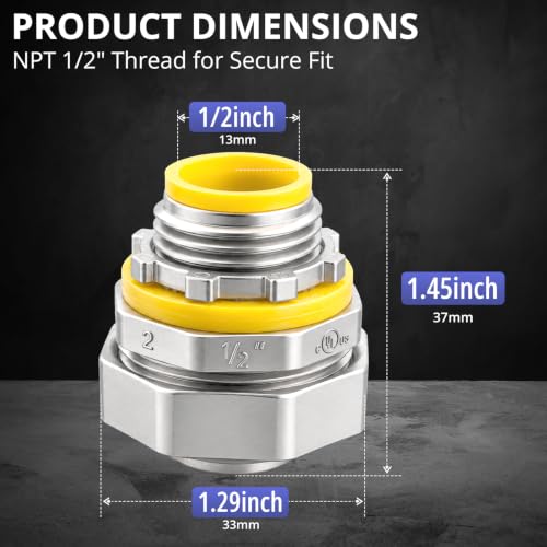 180° Liquid Tight Conduit Connector