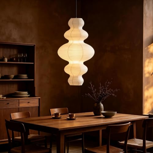 Paper Lantern Pendant Light with LED Bulb Included