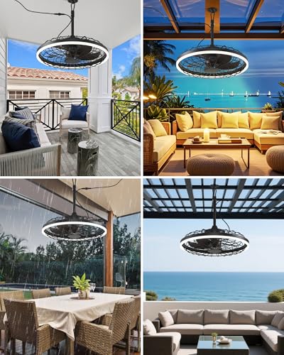 Smart Waterproof Gazebo Ceiling Fan with Light