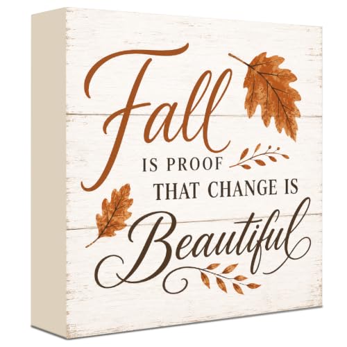 Fall Decorations for Home Wood Sign Fall Decor Shelf Decor