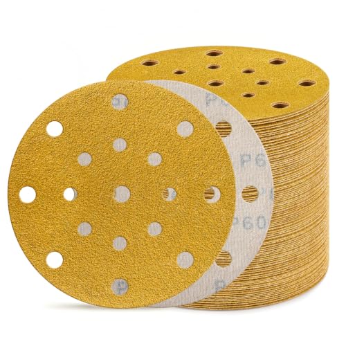 70Pcs 6 Inch Sanding Discs 60 Grit (60Grit-70Pcs)