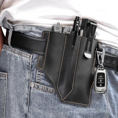 Leather Multitool Sheath for EDC Tools