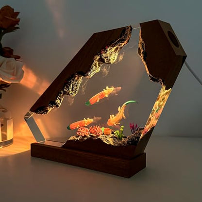 Flying Dragon Resin Lamp