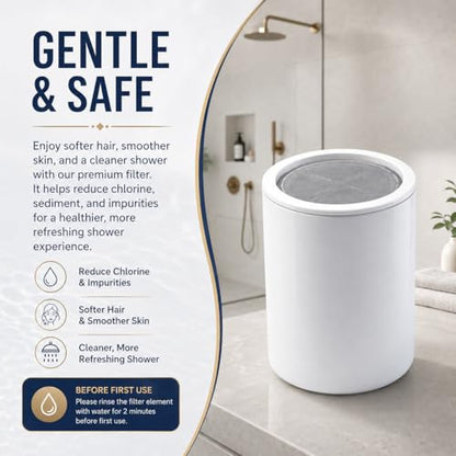 Replacement Filter Cartridge Compatible with MyHalos Fixed Shower Filter