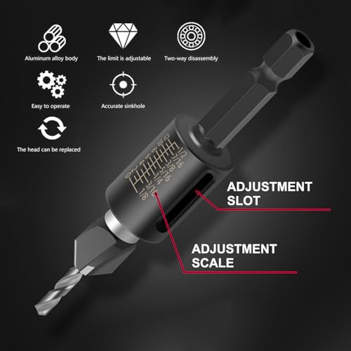 Countersink Drill Bits Set