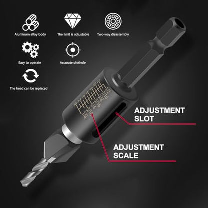 Countersink Drill Bits Set