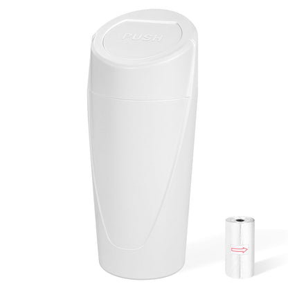 Car Trash Can (White / Round)