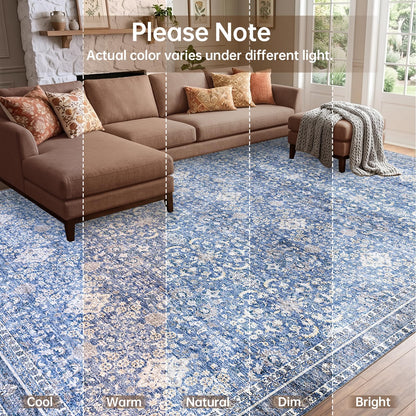 6x9 Area Rugs (Blue / 6' x 9' (Rectangular))