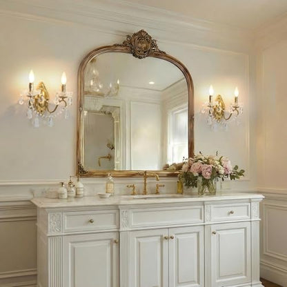 Gold Sconces Wall Decor Set of 2