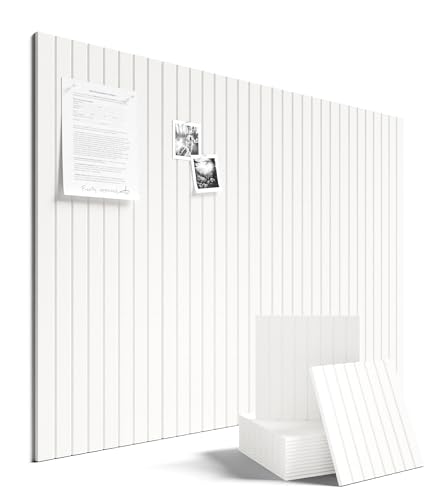 48" x 36" Large Felt Bulletin Board (Milky White / Fine-stripe 12-pack)