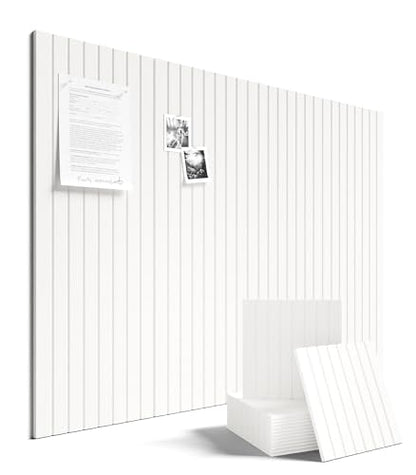 48" x 36" Large Felt Bulletin Board (Milky White / Fine-stripe 12-pack)