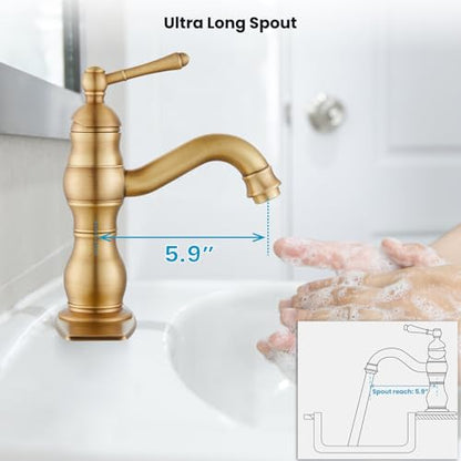 Bathroom Faucet 1 Hole Vintage
