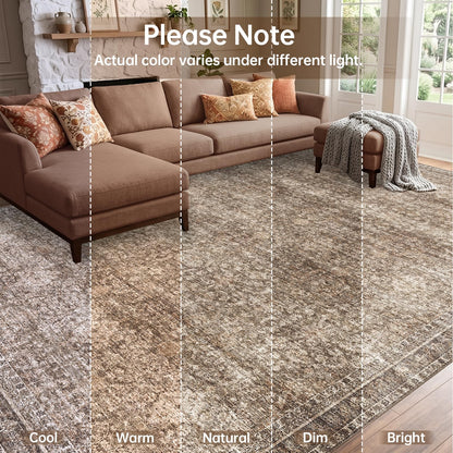 5x7 Area Rugs (Dark Brown / 5' x 7' (Rectangular))