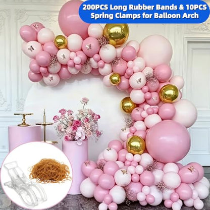 Balloon Arch Kit with Clear Spring Clamps for Party Decorations