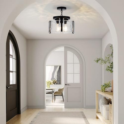 Drum Glass Chandelier