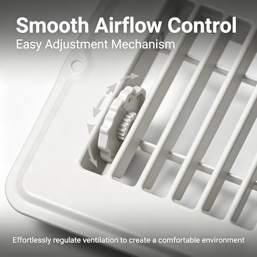 4 Pack 4"x8" Metal Floor Register Vents