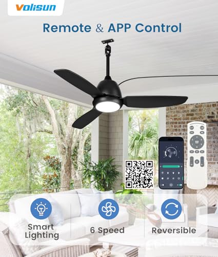 Outdoor Ceiling Fans with Light for Patios
