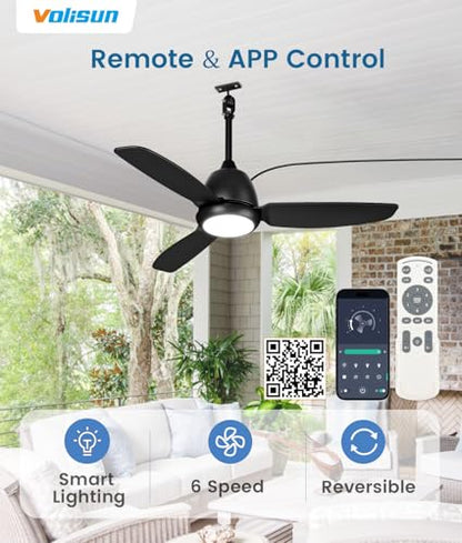 Outdoor Ceiling Fans with Light for Patios