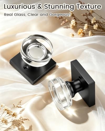 Crystal Door Knobs with Lock