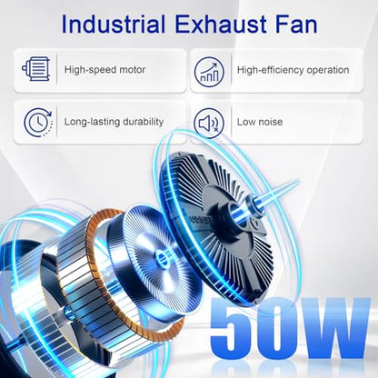 Nyhtqelz Shutter Exhaust Fan