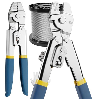 328FT Wire Rope Crimping Tool Kit