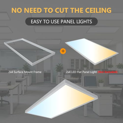 2x4 Surface Mount Kit for LED Flat Panel Light