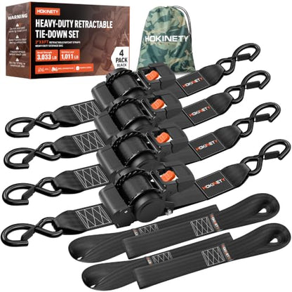 Retractable Ratchet Straps