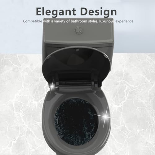 Round Toilet Seat (Dark Grey / Round 16.5inch)