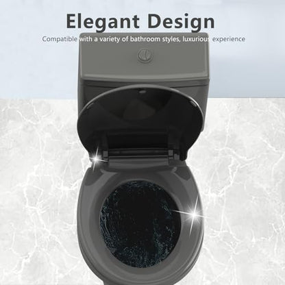 Round Toilet Seat (Dark Grey / Round 16.5inch)