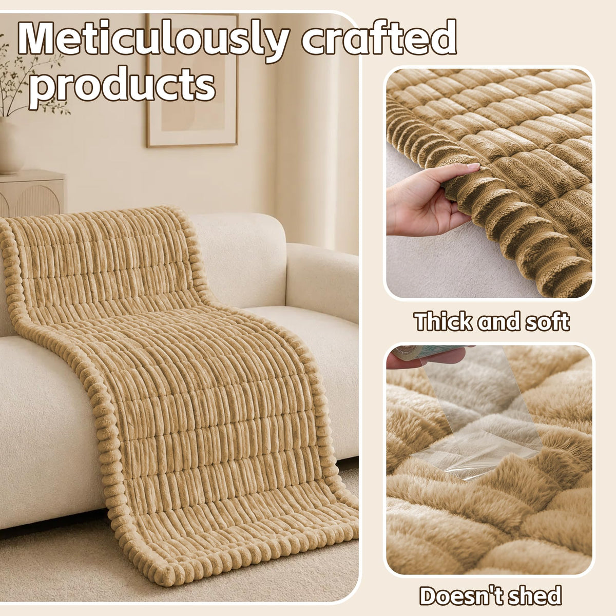 Couch Cover for Dogs (Camel / 27.6" x 47")