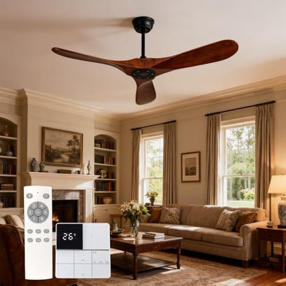 42 inch solid wood ceiling fan without lights
