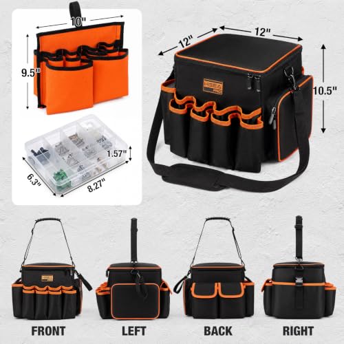 10 Inch Tool Bag Organizer with Detachable Divider