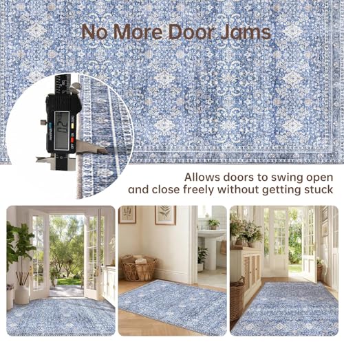 2x3 Area Rugs (Blue / 2' x 3' (Rectangular))