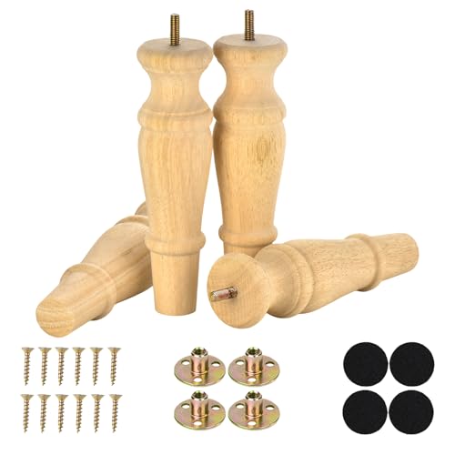 Wood Furniture Legs Set of 4