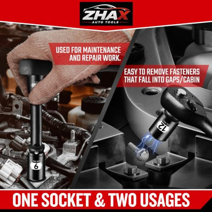 Magnetic Socket Set with Storage Rail