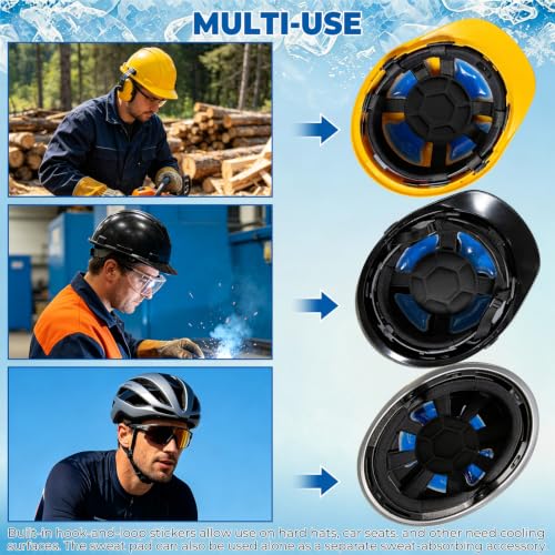 Hard Hat Cooling Ice Pack Insert for Heat Stress Relief