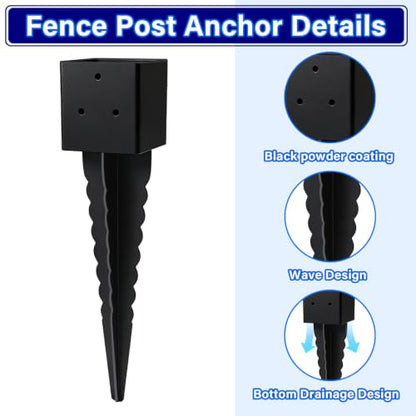 4x4 Fence Post Anchor Ground Spike