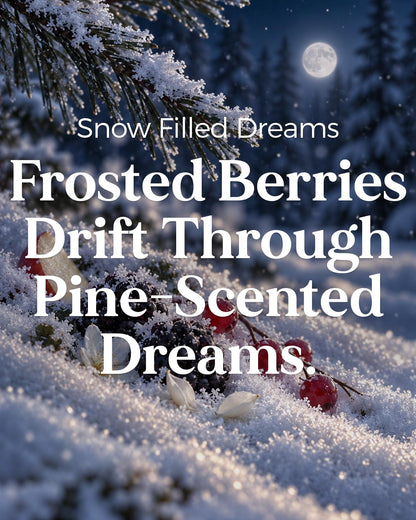 Snow Filled Dream Scented Winter Candle Non Toxic for Holiday Gifts (Large Jar / Snow Filled Dreams)