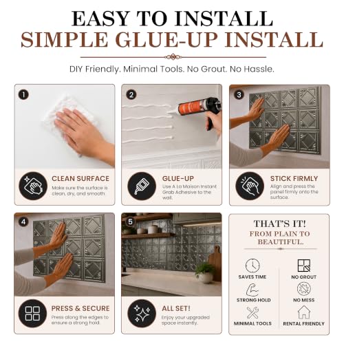 Charleston Decorative Kitchen Backsplash Kit