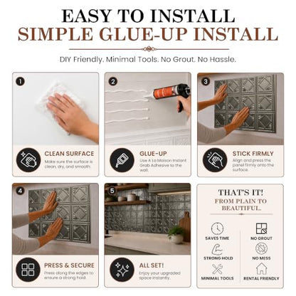 Charleston Decorative Kitchen Backsplash Kit
