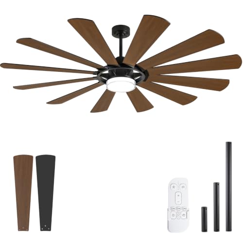 12 Blade Windmill Ceiling Fan
