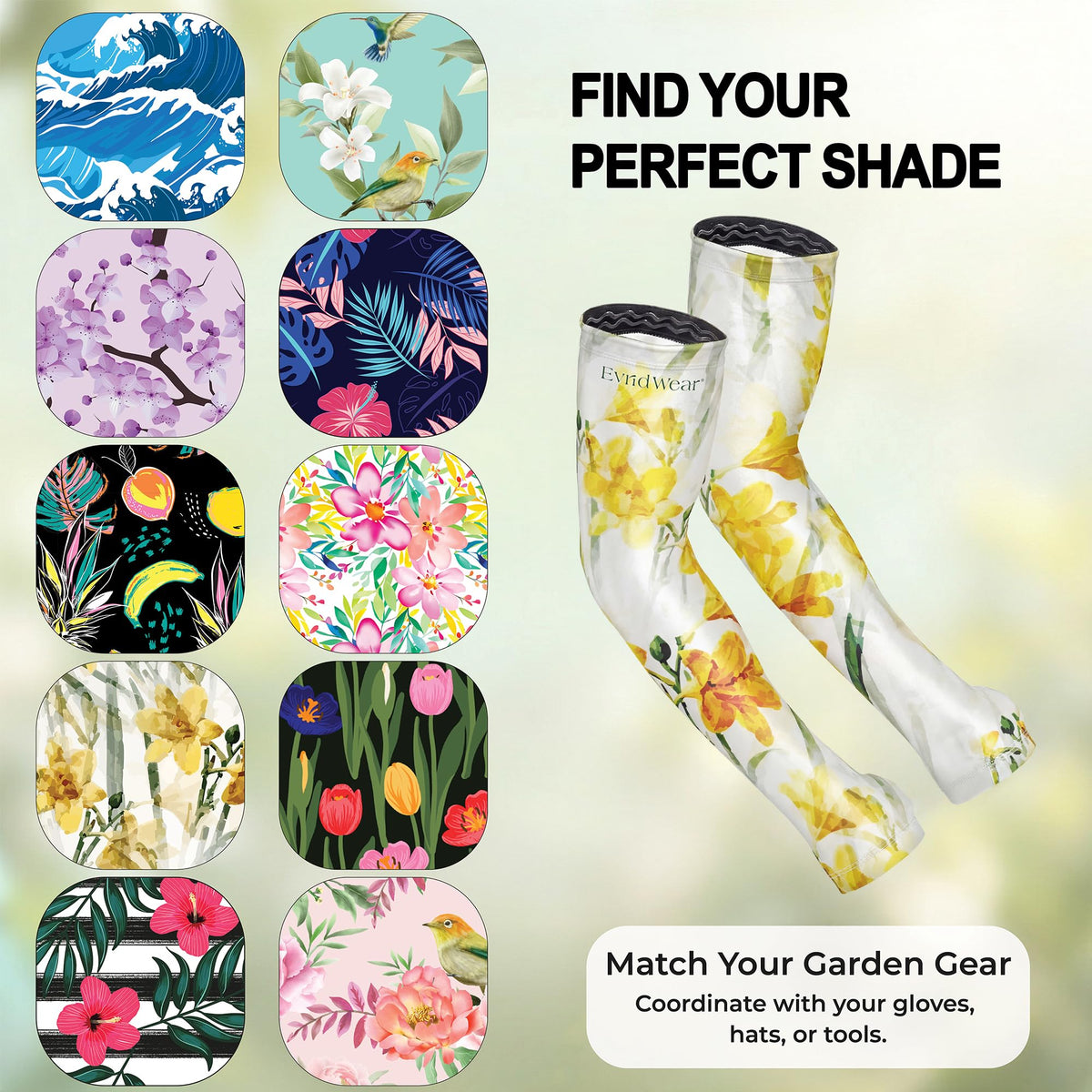 Gardening Sleeves (X-Small / Yellow Freesia)