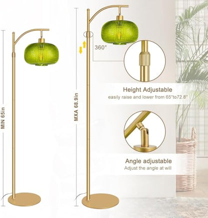 Glass Floor Lamp for Living Room