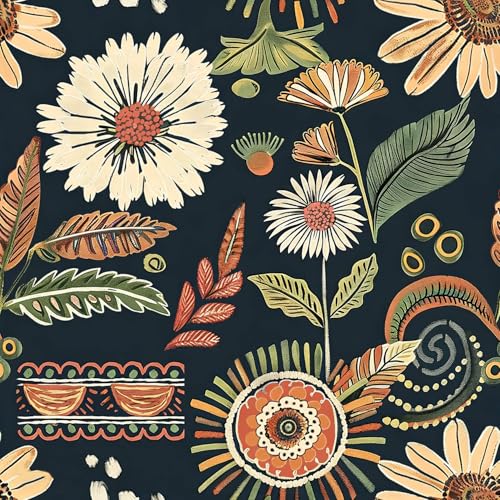 Peel and Stick Wallpaper Floral Wall Paper Modern Decorative Self Adhesive Removable Wallpaper